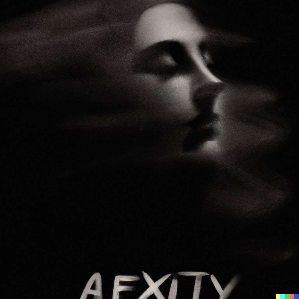 a representation of anxiety, digital art, depth effects